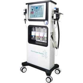 تصویر سوپر فشیال آلیس ٧ کاره موتور سنگین Alice Super Bubble 7 In 1 7 in 1 Multifunction Alice Super Bubble Jet Peel Oxygen Spray Facial Therapy Machine for Skin Care