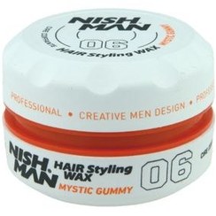 تصویر واکس مو نیش من سبز 06 | Nishman Hair Styling Wax KERATIN 