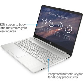 تصویر Laptop HP 15-ef2127wnm ryzen5 5500U 8GB 512GB SSD FHD | لپ تاپ اچ پی 