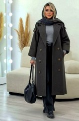 تصویر پالتو زنانه جنیفر فوتر جناقی کوبیده سایز فری 