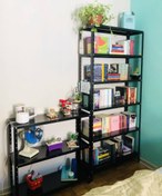 تصویر کتابخانه فلزی مدرن چند طبقه 