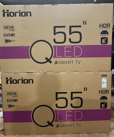 تصویر تلویزیون هوشمند ۵۵ اینچ QLED هوریون مدل H-۵۵QU۹۱۱۰ 55 inch QLED Horion H-55QU9110 model smart TV