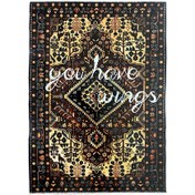 تصویر استیکر پارچه و لباس مدل حرارتی طرح فرش 