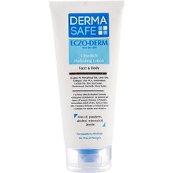 تصویر لوسیون مرطوب کننده درماسیف اگزودرم پوست خیلی خشک 10 درصد اوره 200 میل DermaSafe Eczo Derm Lotion Urea 10% For Very dry skin 200ml