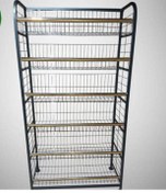 تصویر استند فروشگاهی ۶ طبقه سنگین وزن عرض ۱ متر 