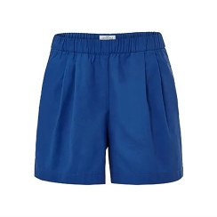 تصویر شلوارک کتان زنانه آبی چیبو 