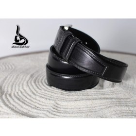 تصویر کمربند چرم مردانه با سگک زبانه دار - 1 leather belt