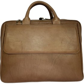 تصویر کیف اداری مردانه مدل چرم طبیعی ساده کد 552 