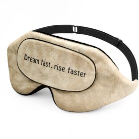 تصویر چشم بند خواب کورال طرح سریع رویاپردازی کن Kava Coral274 Dream fast, rise faster Sleep Mask