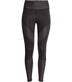 تصویر لگینگ زنانه ورزشی مشکی H&M 