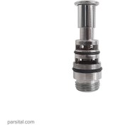 تصویر سوپاپ دوش اسپانیایی و ایتالیایی قهرمان با دسته (قدیم) Ghahraman-part-diverter-chrome