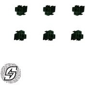 تصویر سوکت خام سه خانه پرچمی درب دار H4 چراغ جلو (ترکیه) 