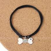 تصویر قلاده پلاک استخوان با متن دلخواه 