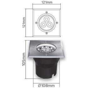 تصویر چراغ دفنی مدل SH-1291-S 