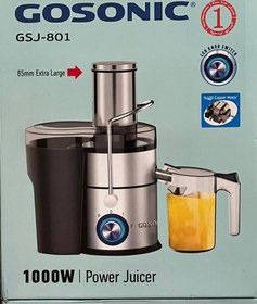 تصویر آبمیوه گیری تک کاره گوسونیک مدل GSJ-801 Gosonic GSJ-801 1000W Power Juicer