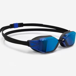 تصویر عینک شنا نابایجی سرعتی - دکتلون Nabaiji Swimming Goggles - Standard Size - Black/Blue - Mirrored Lenses - Bfast 