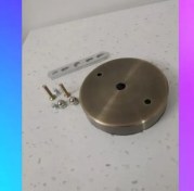 تصویر کفی سقفی تک سوراخ لوستر آنتیک با لوازم کل لوازم لوستر 