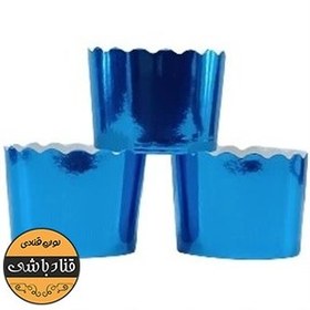 تصویر کپسول کاپ کیک آبی 