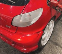 تصویر چراغ عقب لوسید تمام سفید پژو 206و207 | مدل جدید با کیفیت عالی - تمام مشکی / 206هاچبک Lucid Full White Tail Light for Peugeot 206 & 207 | New Model with Premium Quality