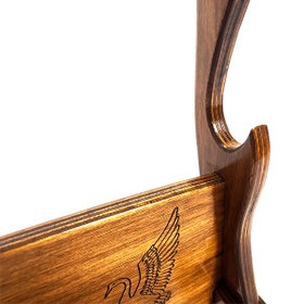 تصویر پایه چوبی شمشیر مدل Swan 