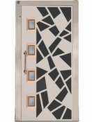 تصویر درب لولایی آسانسور مدل KF30 استیل Hinged elevator door model KF30 Steel