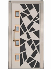 تصویر درب لولایی آسانسور مدل KF30 استیل Hinged elevator door model KF30 Steel