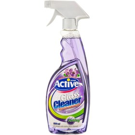 تصویر اسپری شیشه پاک کن اکتیو Active مدل Purple رنگ بنفش حجم 500 میل 