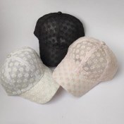 تصویر کلاه کپ زنانه تمام تور بابونه 