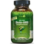 تصویر قرص سافت ژل تقویت و محافظت از مو و ناخن بیوتین ایروین نچرالز بسته 60 عددی (Irwin Naturals Hair & Nails Biotin-6000 Strength & Protection 60 Liquid Soft-Gels) 