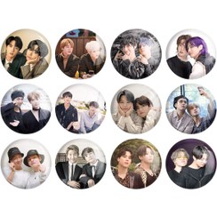 تصویر پیکسل خندالو طرح بی تی اس BTS 