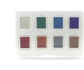 تصویر cz آبرنگ حرفه ای متالیک 8 رنگ 