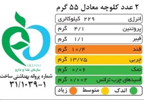 تصویر کلوچه سنتی سالم وگان | ماسالایی | 380 گرم 