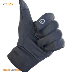 تصویر دستکش زمستانی موتور سواری OFF رنگ مشکی OFF Motorcycle Winter Gloves, Black