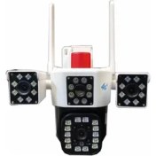 تصویر دوربین اسپید دام سه لنز سیمکارتیOKAMPROگوشواره ای 8 مگاپیکسل 