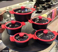 تصویر سرویس قابلمه یونیک ۱۰ پارچه چدن سرامیک 