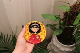 تصویر دیوارکوب سفالی نقاشی شده - ۲۵ D2