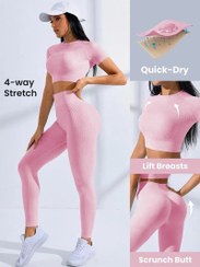 تصویر ست نیم تنه لگ اسپورت گرم بالا جنس اعلاء کبریتی زنانه وارداتی | سایز Free size 