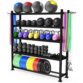 تصویر رک و استند ورزشی ۵ طبقه کیاورزش کد KV2465 kiavarzesh 5-tier sports rack and stand code kv2465