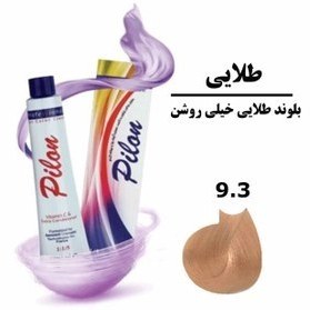 تصویر رنگ موی بلوند طلایی خیلی روشن پیلون سری طلایی شماره 9.3 _حجم 120 میل 