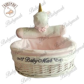 تصویر سبد بهداشتی گرد تک شاخ پونی 