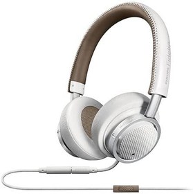 تصویر هدفون Philips M1MKIIBO / 27 Fidelio M1 MKII Premium با کنترل درون خطی و سوئیچ میکروفون بین موسیقی و مکالمات و چرم خوب دوخته شده ، سیاه / نارنجی Philips M1MKIIWT/27 MKII Headphones with Mic, White White Standard Packaging