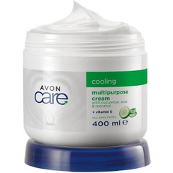 تصویر کرم مرطوب کننده دست و صورت آون با عصاره خیار و آلوئه ورا حجم 400 میل COOLING MULTIPURPOSE CREAM WITH CUCUMBER, ALOE & MENTHOL AVON