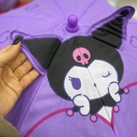 تصویر چتر کرومی بنفش 