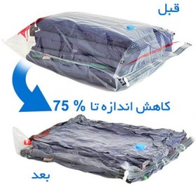 تصویر کیسه های وکیوم بگ لباس و رختخواب اصلی Vacuum Compessed Bag