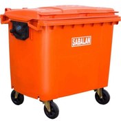 تصویر مخزن زباله ۶۶۰ لیتری چرخدار مکانیزه 