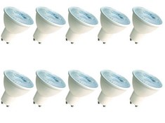 تصویر لامپ هالوژن پی جی تی مدل GU10 ۷ وات لنزدار آفتابی 