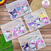 تصویر پوشه زیپ دار کرومی سایز A4 