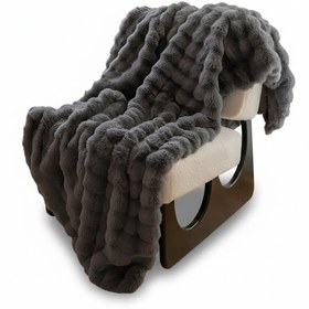 تصویر پتو خرگوشی سنگین‌وزن دو رو دو نفره سایز ۱۸۰×۲۲۰ 