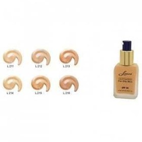 تصویر کرم پودر فاقد روغن حجم 30 میل لوسمنت 214 Losment Contain Makeup Base Lotion Makeup Foundation 30 ml