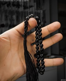 تصویر تسبیح اونیکس مات Onyx Tasbih (33 دانه) 